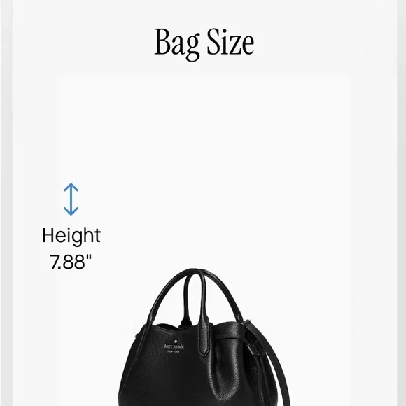 Kate Spade Black Pebbled Dumpling  Satchel ✨ - Picture 6 of 7